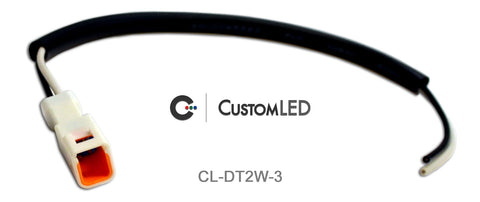 OEM Turn Signal Connectors, 2-Wire. Fits KTM, Ducati, Yamaha etc.