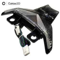 Kawasaki ZX-6R Blaster-X Integrated LED Tail Light for years 2019-2023 by Custom LED - Smoked Lens