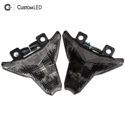 Kawasaki Ninja ZX-6R Blaster-X Integrated LED Tail Light for years 2024, 2025 & 2026 - Clear VS Smoked Lens