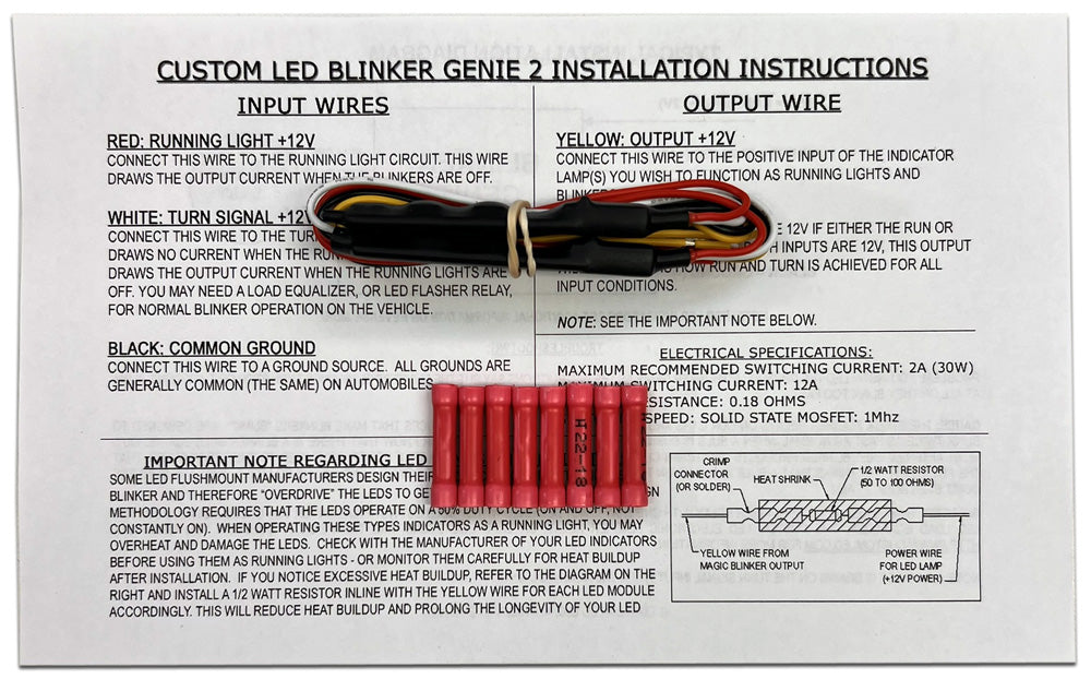Blinker Genie 2 converts LED signals for Running Light and Blinkers on Automobiles | Custom LED