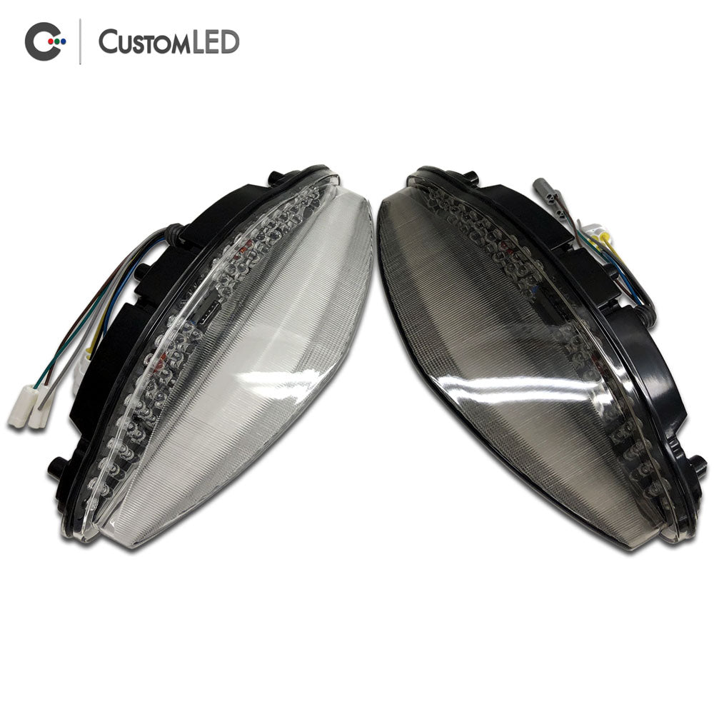 Yamaha Road Star Raider Blaster-X Integrated LED Tail Light for years 2008 2009 2010 2011 2012 2013 2014 by Custom LED - Clear VS Smoked Lens