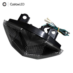 Kawasaki Versys Blaster-X Integrated LED Tail Light for years 2010-2021 by Custom LED - Smoked Lens