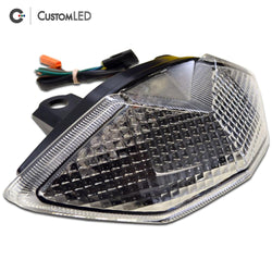Kawasaki Versys Blaster-X Integrated LED Tail Light for years 2010-2021 by Custom LED - Clear Lens