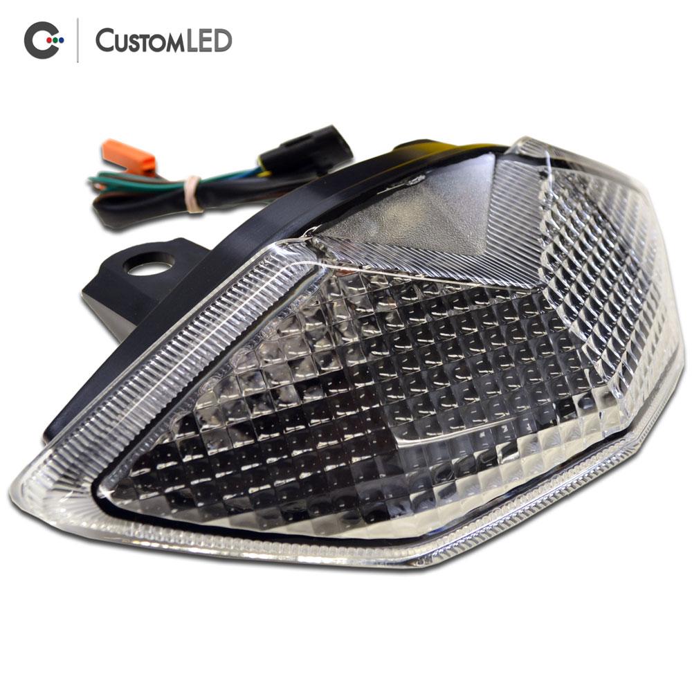 Kawasaki Ninja 1000 Blaster-X Integrated LED Tail Light for years 2011-2019 by Custom LED - Clear Lens