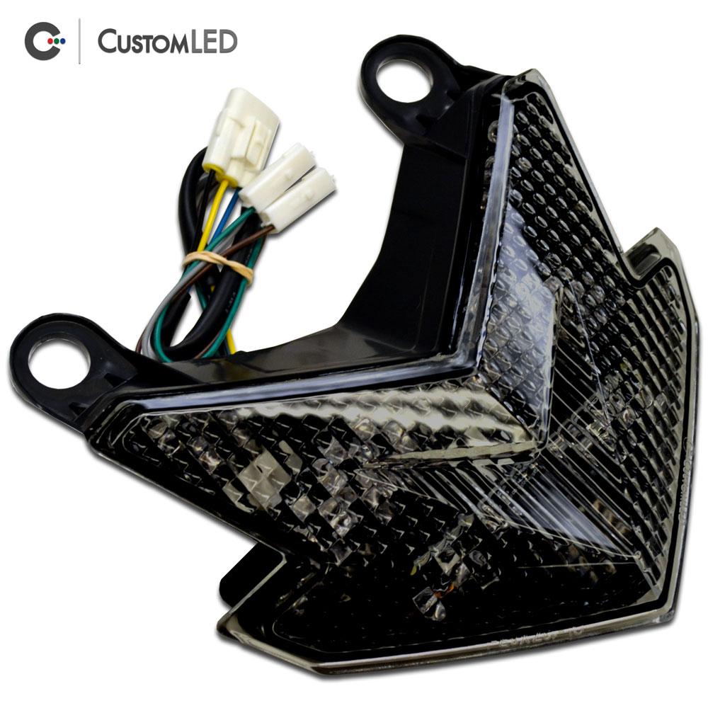Kawasaki Z125 PRO Blaster-X Integrated LED Tail Light for years 2017-2026 - Smoked  Lens