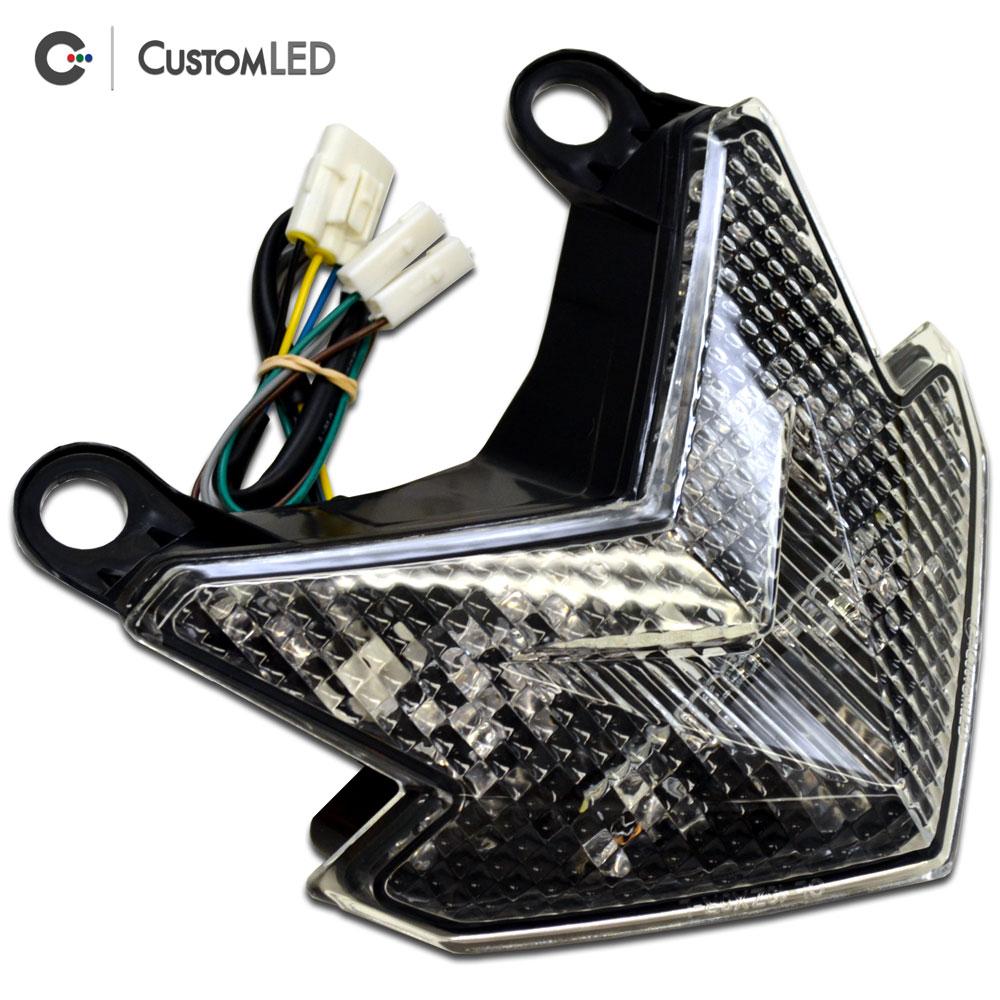 Kawasaki Z125 PRO Blaster-X Integrated LED Tail Light for years 2017-2026 - Clear Lens