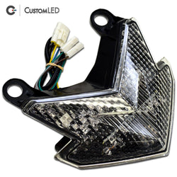 Kawasaki Ninja ZX-6R Blaster-X Integrated LED Tail Light for years 2013-2018 - Clear Lens