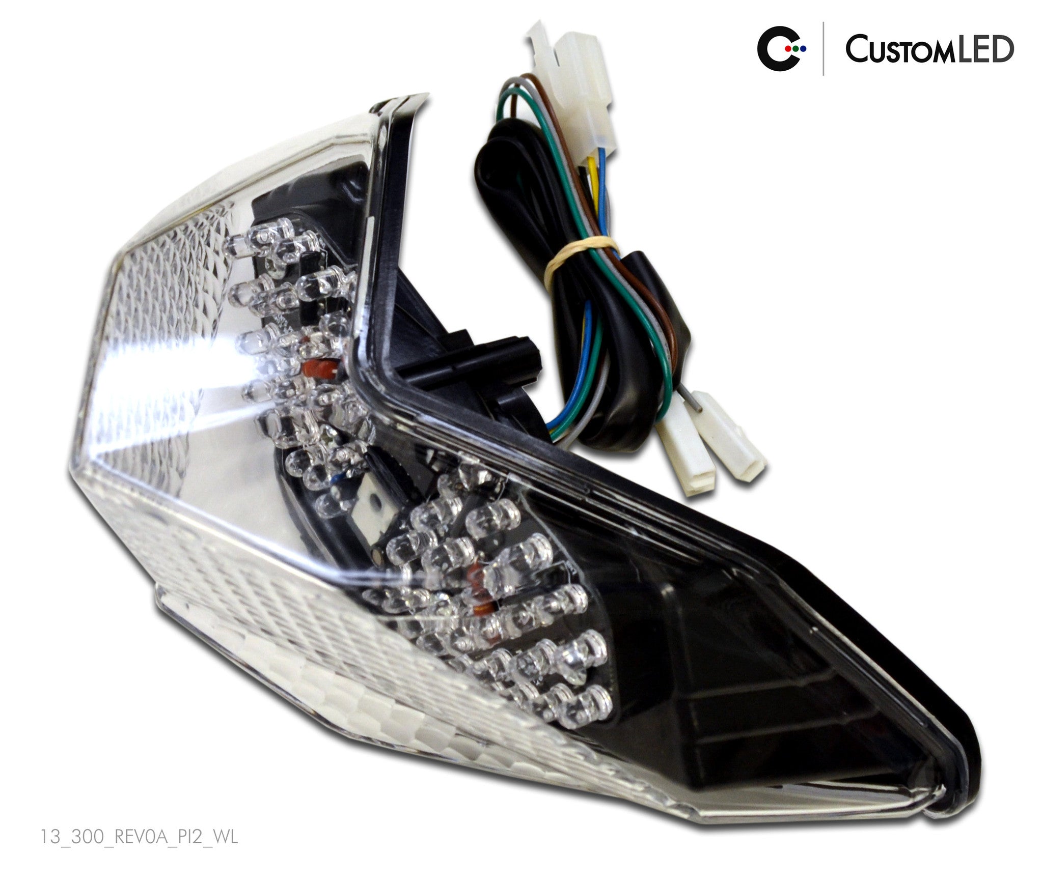 Kawasaki Z250 ER250 Blaster-X Integrated LED Tail Light for years 2013 2014 2015 2016 2017 by Custom LED