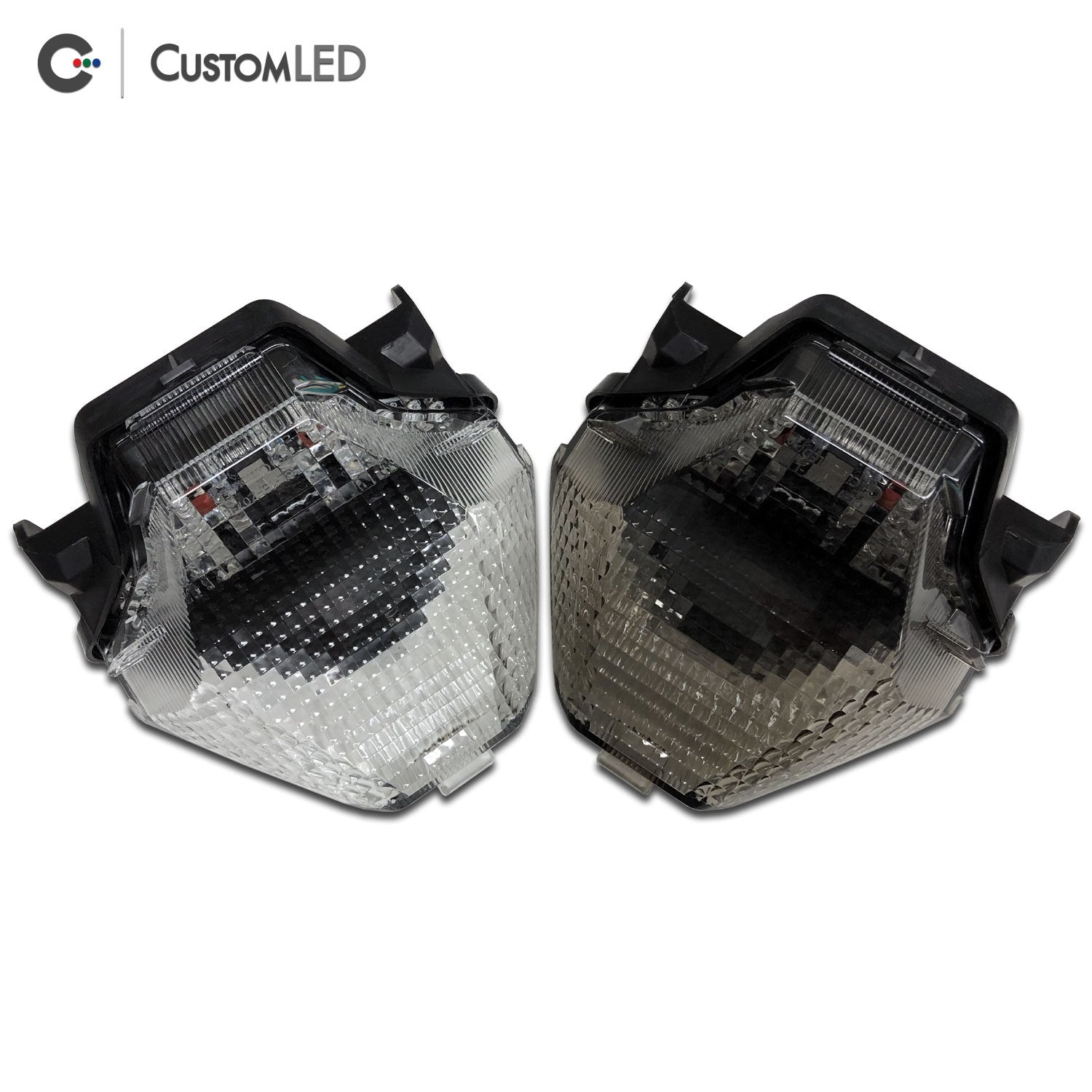 Yamaha YZF-R3 Blaster-X Integrated LED Tail Light for years 2015-2024 - Clear VS Smoked Lens