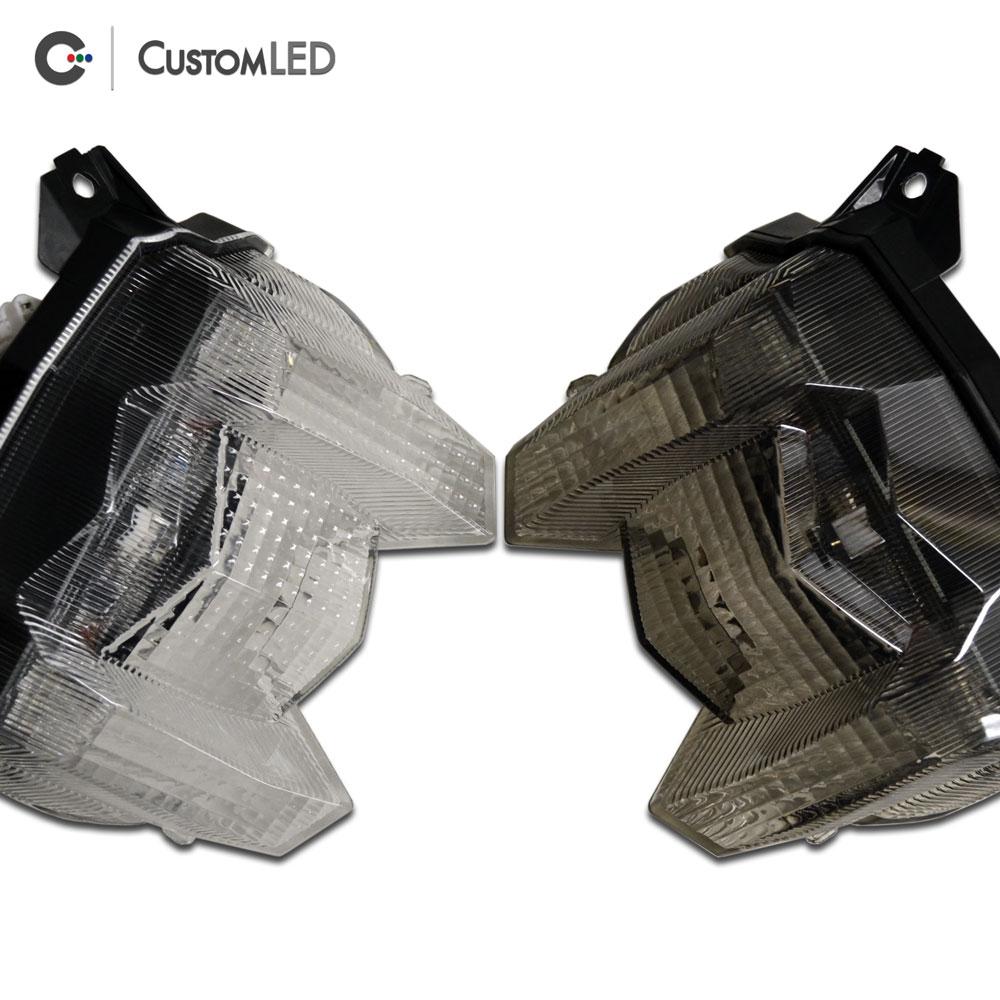 2017 Yamaha FZ-09 Blaster-X Integrated LED Tail Light - Clear VS Smoked Lens