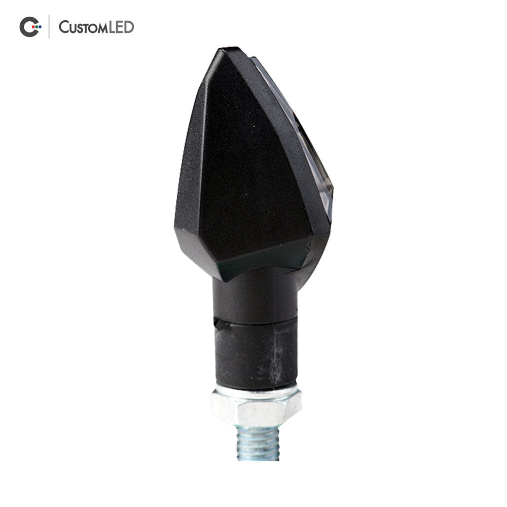 Custom LED Motorcycle LED Blinkers - Compact Short Stalk - V1