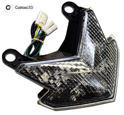 Kawasaki Ninja ZX-6R Blaster-X Integrated LED Tail Light for years 2013-2018 - Clear Lens