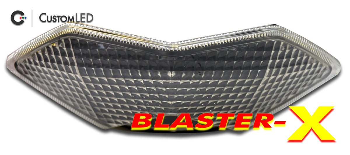 Kawasaki Z1000SX Blaster-X Integrated LED Tail Light for years 2011-2019 by Custom LED - Clear Lens